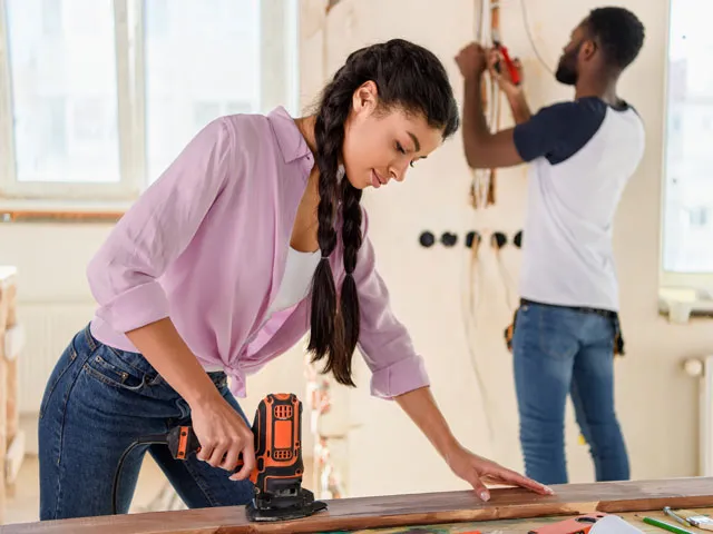 Two investors remodeling a fixer-upper to flip for profit