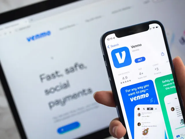 A smartphone with the Venmo mobile payment app open